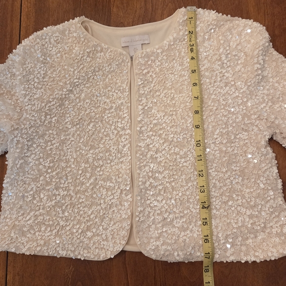 House of Harlow 1960 Cream Sequined Cardigan Size S NWOT - Picture 11 of 13